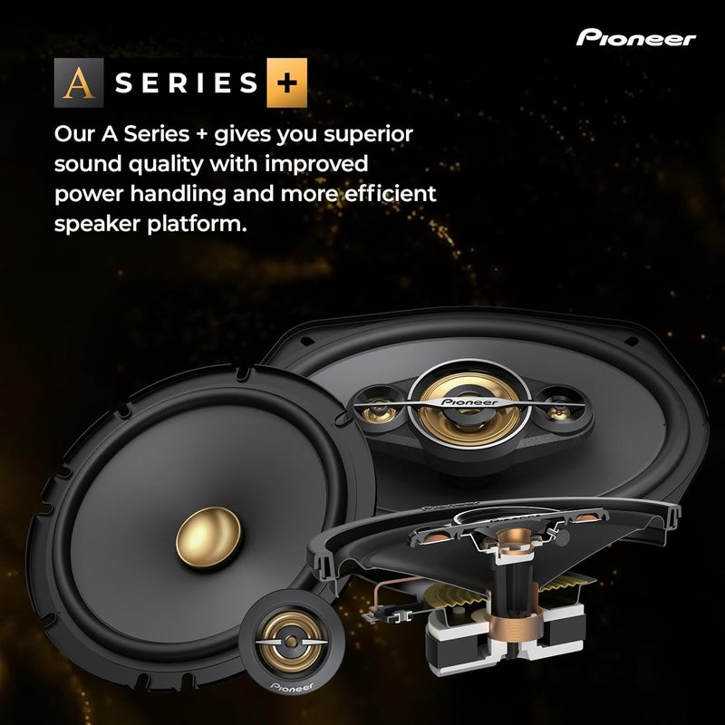 Pioneer TS-A1081F 10 cm 2-Way Coaxial Speaker Set (230W Max, 50W RMS) - Image 2